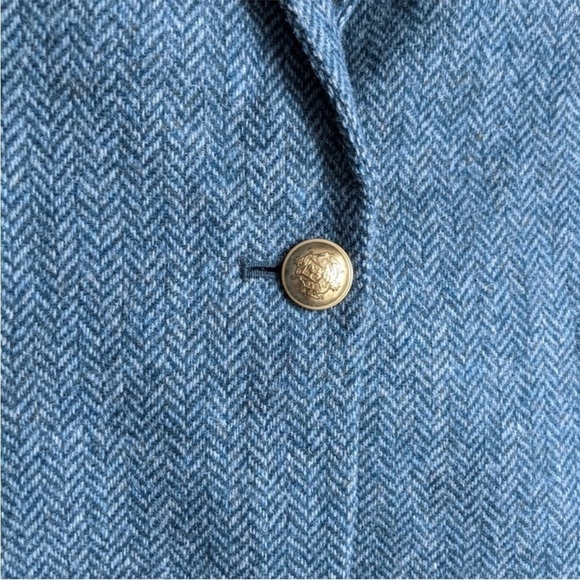 J.Crew Campbell wool blazer in blue herringbone size 4 JCREW - Picture 11 of 16